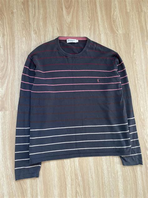 women's ysl sweater|saint laurent striped sweater.